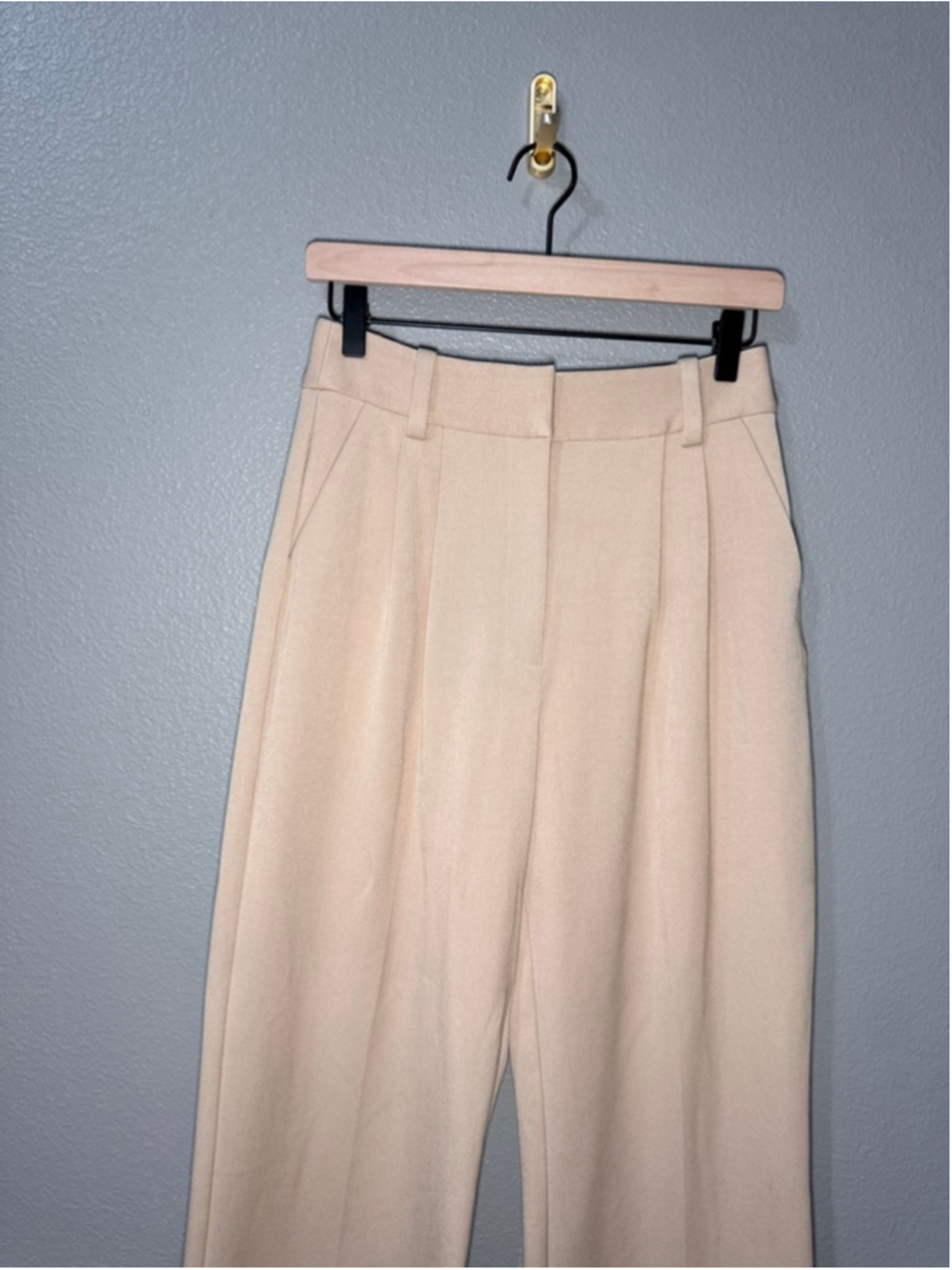Women's Favorite Daughter the favorite pant Beige Wide Leg Pants Size 6 - Picture 3 of 10